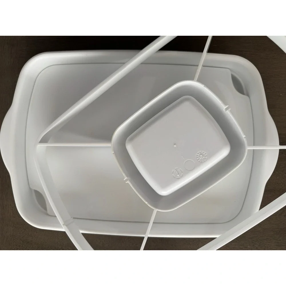 Pampered Chef Chillzanne Rectangle Server with Lid 2781 Deviled Egg /Veggie Tray